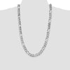 Sterling Silver Figaro Chain — 10.75 mm