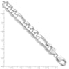 Sterling Silver Figaro Chain — 10.75 mm