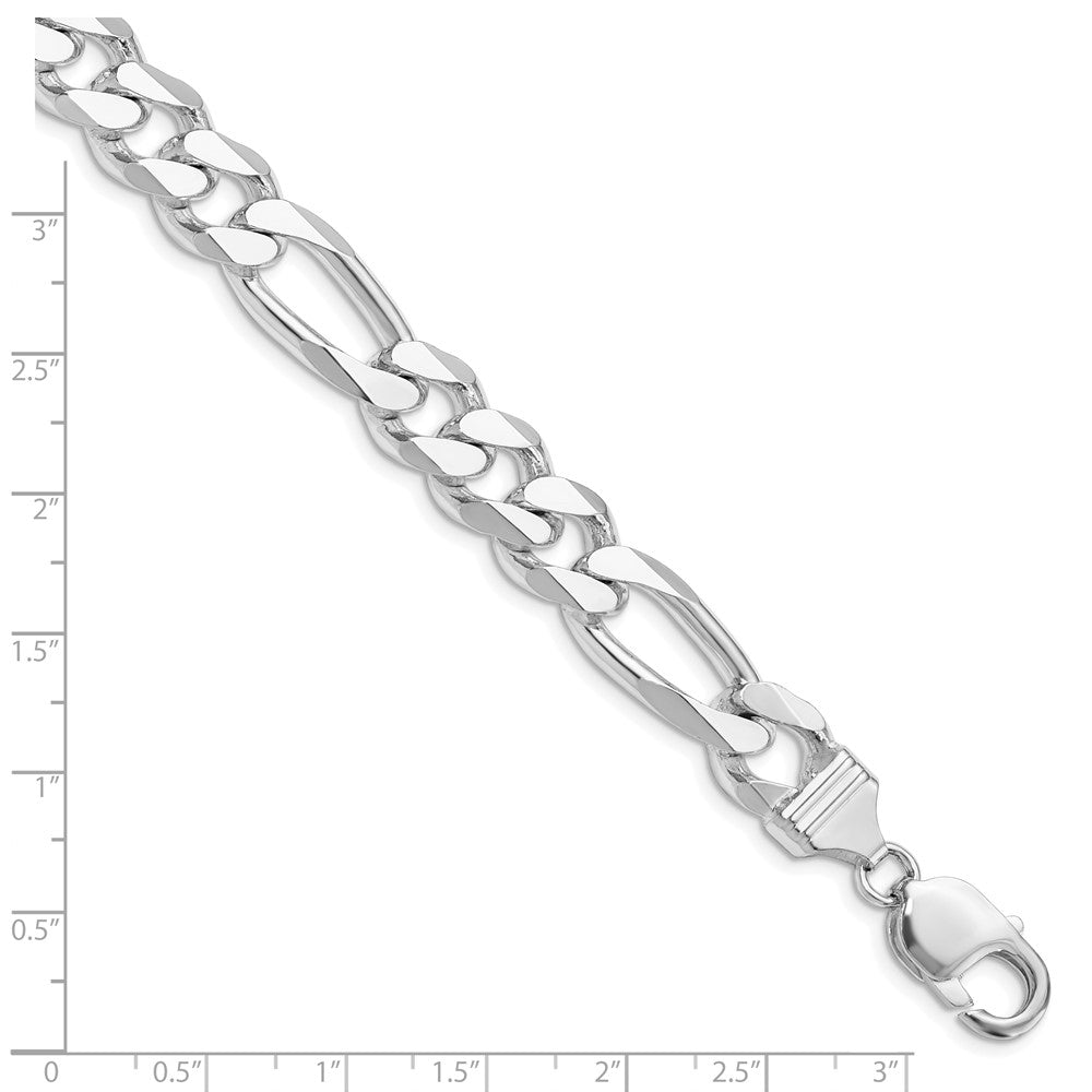 Sterling Silver Figaro Chain — 10.75 mm