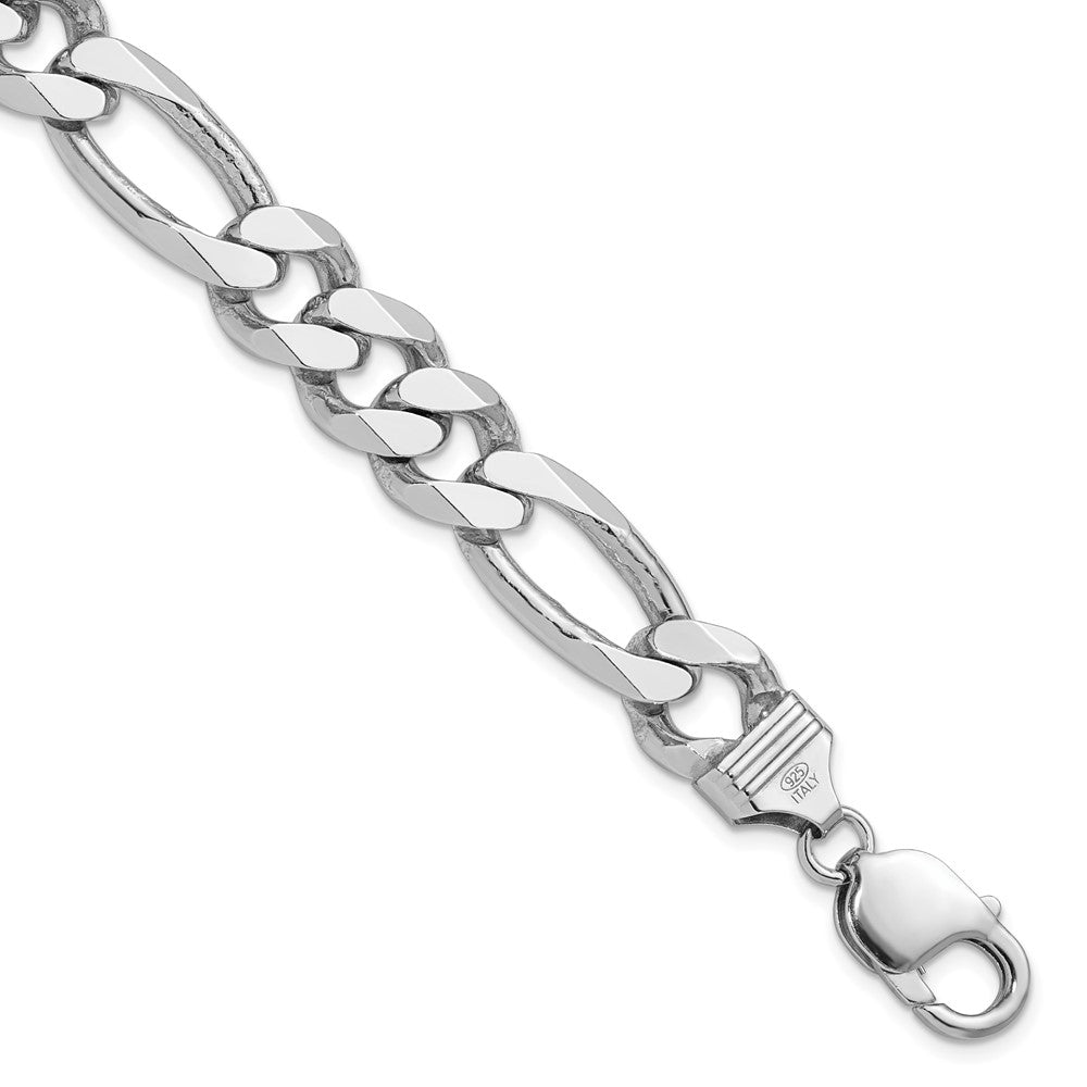 Sterling Silver Figaro Chain — 10.75 mm