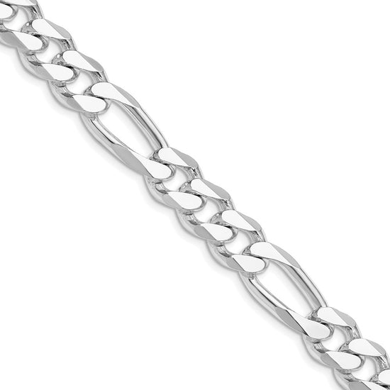 Sterling Silver Figaro Chain — 10.75 mm