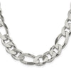 Sterling Silver 13.5mm Figaro Chain