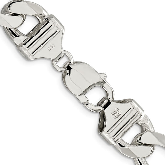 Sterling Silver Figaro Chain — 13.5 mm