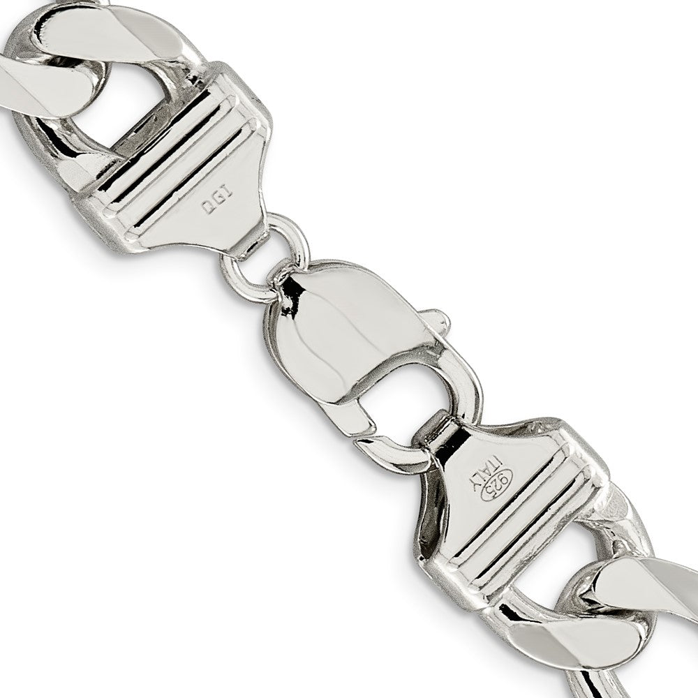 Sterling Silver Figaro Chain — 13.5 mm