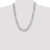 Sterling Silver Figaro Chain — 13.5 mm