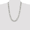 Sterling Silver Figaro Chain — 13.5 mm