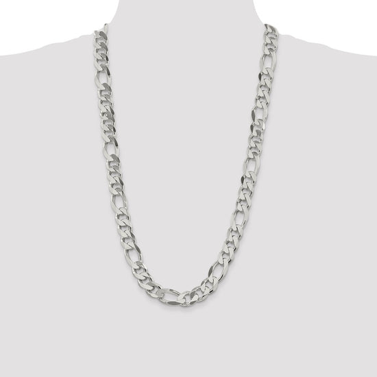 Sterling Silver Figaro Chain — 13.5 mm