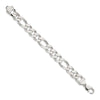 Sterling Silver Figaro Chain — 13.5 mm