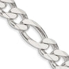 Sterling Silver Figaro Chain — 13.5 mm