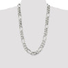 Sterling Silver Figaro Chain — 15 mm