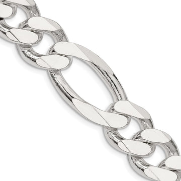 Sterling Silver 15mm Figaro Chain