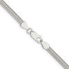 Sterling Silver 3.5mm 6-sided Oval Snake Chain