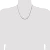 Sterling Silver 3.5mm 6-sided Oval Snake Chain