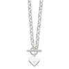 Sterling Silver Engraveable Heart Necklace