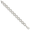 Sterling Silver Polished Fancy Link Bracelet