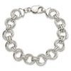 Sterling Silver Polished Fancy Link Bracelet