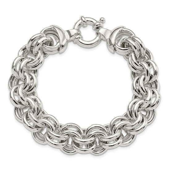Sterling Silver Fancy Link Bracelet