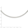Sterling Silver Polished 3mm Neck Collar