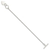 Sterling Silver Fancy Engraveable Heart Bracelet