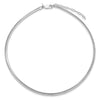 Sterling Silver Rhodium-plated 4mm with a 2 inch Extention Cubetto Chain