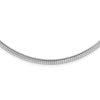 Sterling Silver Rhodium-plated 4mm with a 2 inch Extention Cubetto Chain