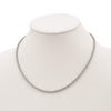 Sterling Shimmer Sterling Silver Rhodium-plated 18 inch 163 Stone CZ Riviera Necklace