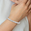 Sterling Silver Rhodium-Plated CZ Tennis Bracelet