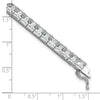 Sterling Shimmer Sterling Silver Rhodium-plated 7 inch 40 Stone CZ Bracelet