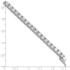 Sterling Shimmer Sterling Silver Rhodium-plated 4.5mm CZ 37 Stone 7 inch Bracelet