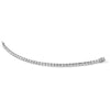 Sterling Shimmer Sterling Silver Rhodium-plated 7 inch 41 Stone CZ Bracelet