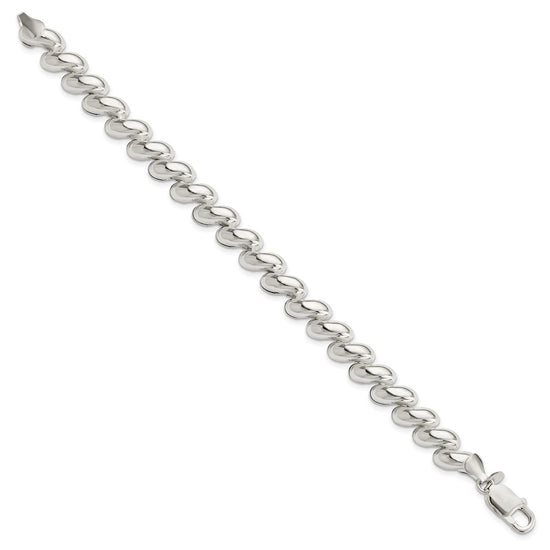 Sterling Silver Fancy Polished San Marco Bracelet