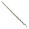 Sterling Silver Fancy Diamond-cut San Marco Bracelet