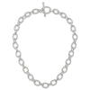 Sterling Silver Polished Fancy Link Necklace