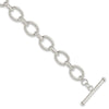 Sterling Silver Polished Fancy Link Bracelet