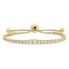 Sterling Silver CZ Adjustable Bracelet
