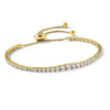 Sterling Silver CZ Adjustable Bracelet