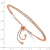 Sterling Silver CZ Adjustable Bracelet