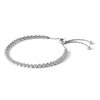 Sterling Shimmer Sterling Silver Rhodium-plated 34 Stone CZ Adjustable 5 inch up to 9 inch Bracelet