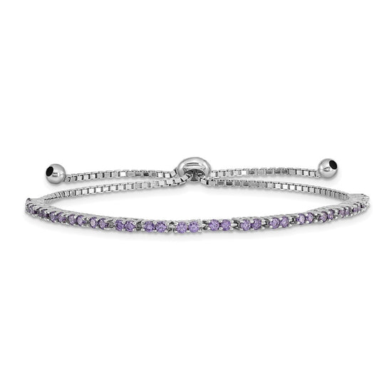 Birthstone CZ Adjustable Bracelets