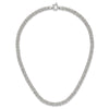 Sterling Silver Polished Byzantine Link Necklace