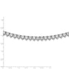 Sterling Shimmer Sterling Silver Rhodium-plated 36 inch 155 Stone CZ Riviera Necklace