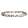 Sterling Silver Antiqued Brushed Link Bracelet