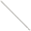 Sterling Silver Polished 7.25mm Triple Rolo Charm Bracelet