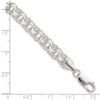 Sterling Silver Polished 7.25mm Triple Rolo Charm Bracelet