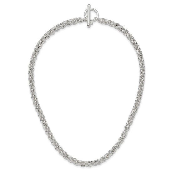 Sterling Silver Polished Spiga Necklace