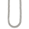 Sterling Silver Polished Fancy Circle Link 18.5in Necklace