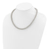 Sterling Silver Polished Fancy Circle Link 18.5in Necklace