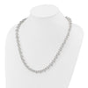 Sterling Silver Polished Fancy Link Necklace