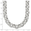Sterling Silver Polished Fancy Link Necklace