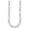 Sterling Silver Polished Fancy Link 18in Necklace